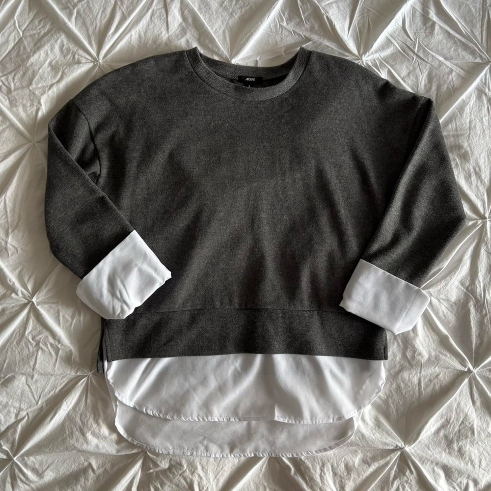 ardene faux layered blouse and sweater